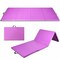 Purple Folding Gymnastics Mat 4x8 ft PU Leather Exercise Training Mat